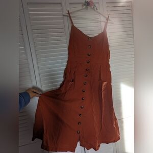 Orange Canvas Dress